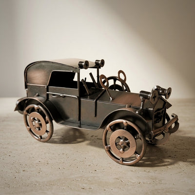 Modello metallico di automobile retrò, decorazione vintage - Q87