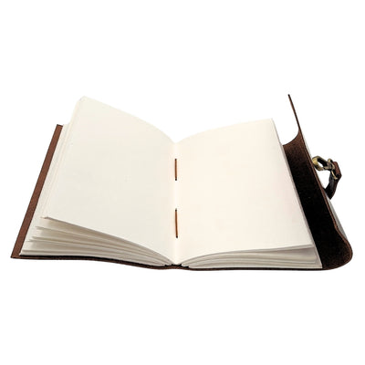 Elegantes Retro-Leder-Notizbuch 200 Seiten Vintage - AH06