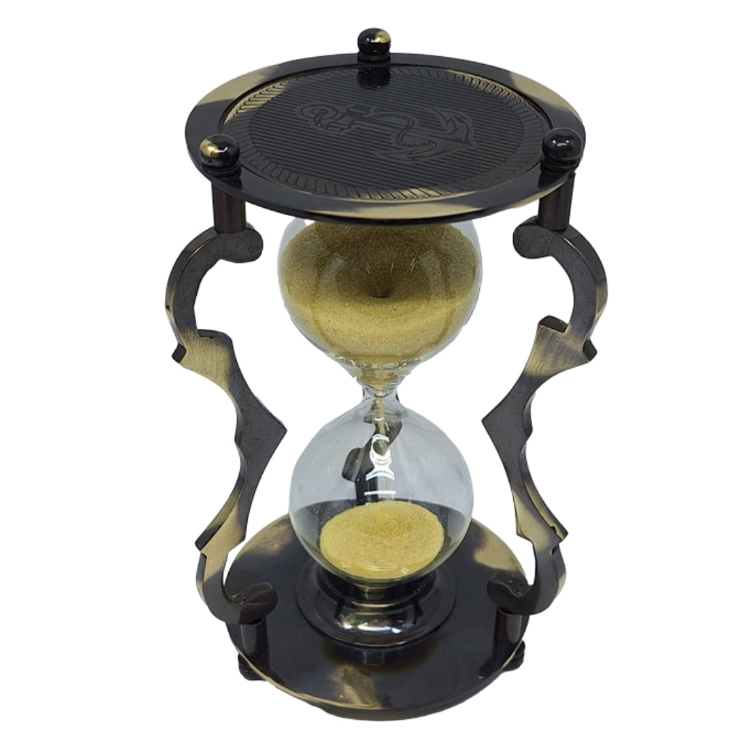 Elegante clessidra decorativa in ottone 5 min - NC2677