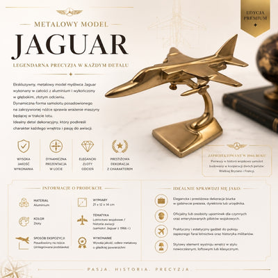 Modello in metallo di caccia Jaguar aeroplano regalo per pilota – JAG