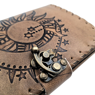 Taccuino in pelle rétro 200 pagine Sole e Luna 200 pagine - AH05