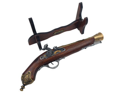 Percussion Pistol on Stand - 18th-Century Replica – 154S