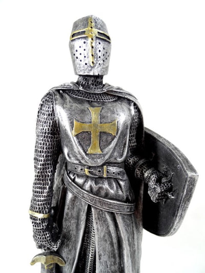 30 cm Crusader Knight Figurine with Engraving