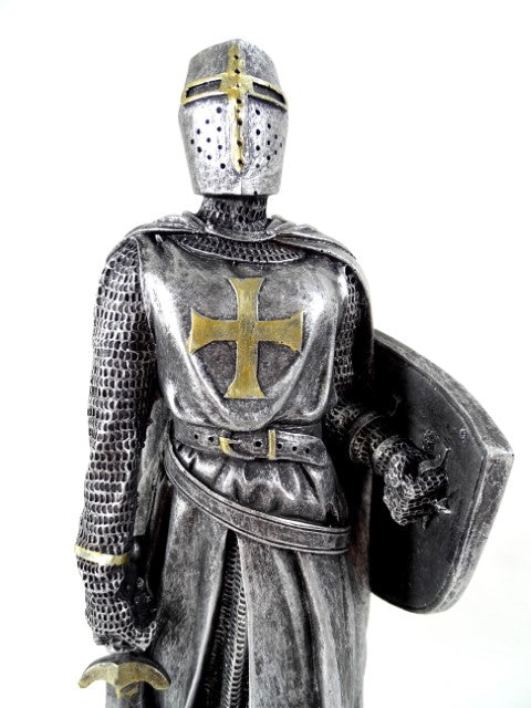 30 cm Crusader Knight Figurine with Engraving