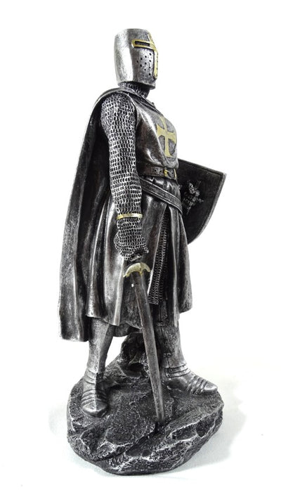 30 cm Crusader Knight Figurine with Engraving