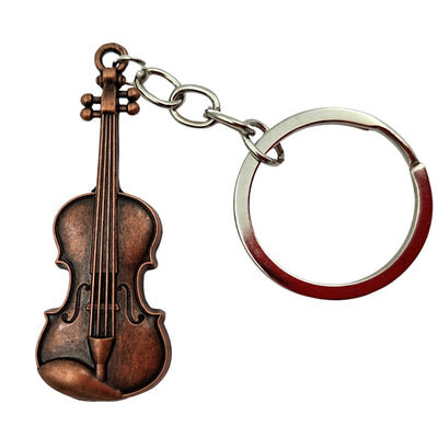 Musikalischer Metall-Schlüsselanhänger Violine MKT-0145