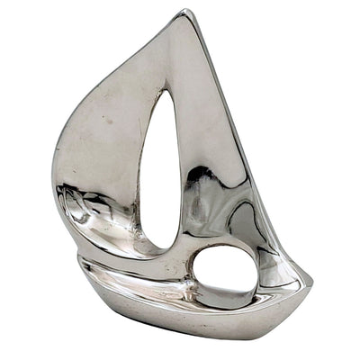 Yacht en aluminium argenté élégant 12,5 cm avec possibilité de gravure