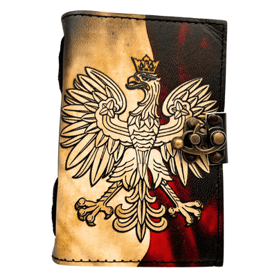 Ledernotizbuch Tagebuch Polnischer Adler patriotisch - 200 Seiten - AH13