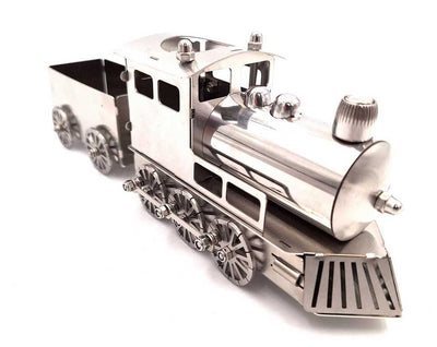 Silver Train Model with Personalized Engraving