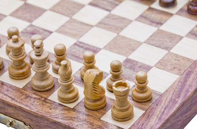 Échecs magnétiques en bois - jeu de stratégie - G201Z