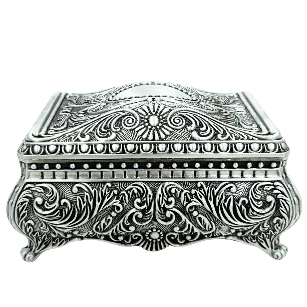 Silberne Metallschatulle für Schmuck – 20-74M