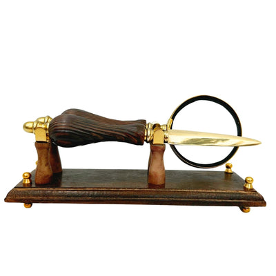Ensemble de bureau rétro stylé avec gravure
