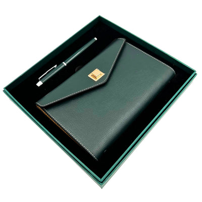 Élégant coffret cadeau - carnet en cuir avec stylo dans une boîte cadeau – premium – EE8