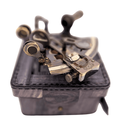 Messing-Sextant in Lederetui – ST003