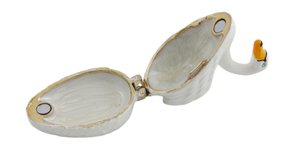 Außergewöhnliches kleines Geschenk-Metallkästchen – Schwan - B0736-02