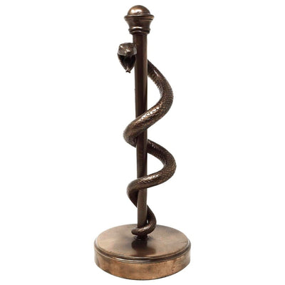 Rod of Asclepius Figurine Gift for a Doctor or Medic - 30 cm Resin - MC-9634
