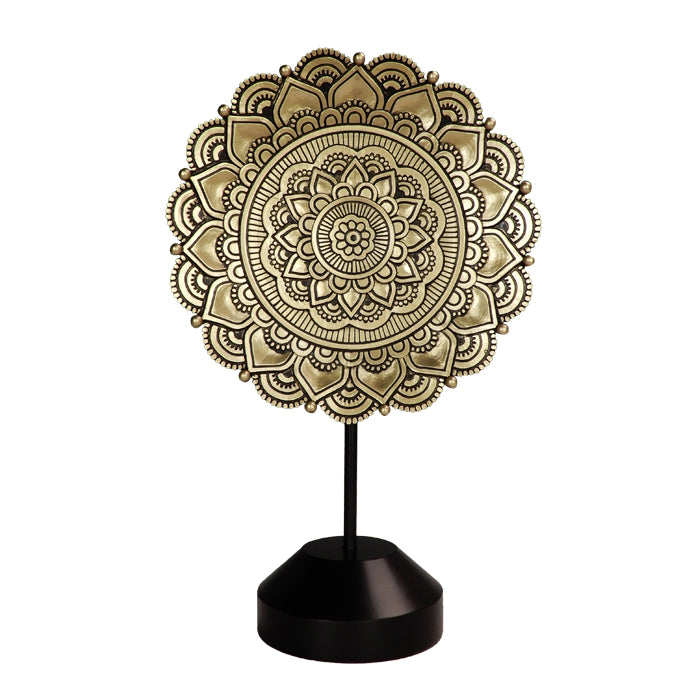 Oval Mandala Figurine - Buddhist decoration - 35cm - 44032FJH