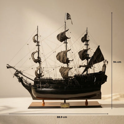 Black Pearl Modell eines Piratenschiffs – Länge 89cm – BP80R