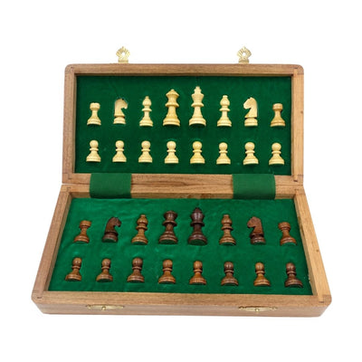 Scacchi magnetici in legno 30x30cm pieghevoli - G614