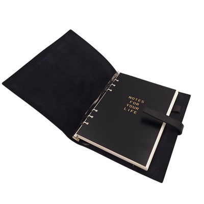 Elegantes Leder-Notizbuch A5 Vintage Retro mit Verschluss – Tagebuch Journal – EE4