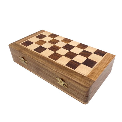Scacchi magnetici in legno 30x30cm pieghevoli - G614