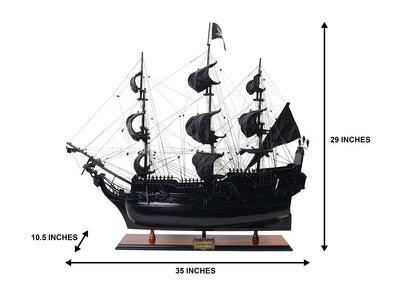 Black Pearl Modell eines Piratenschiffs – Länge 89cm – BP80R