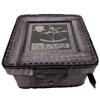 Messing-Sextant in Lederetui – ST003