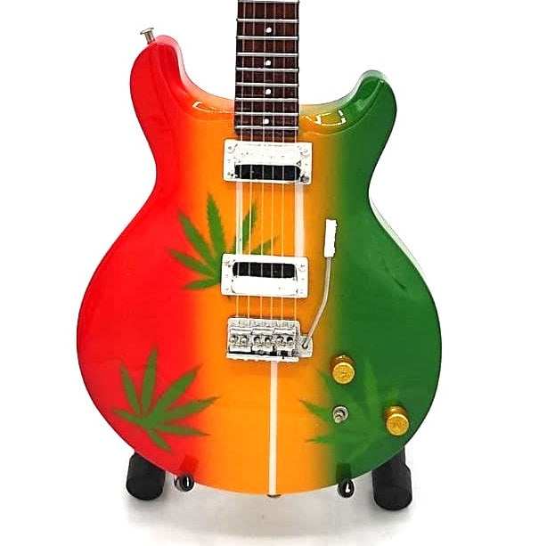 Mini-Gitarre im Stil von Bob Marley Tribute Ganja MGT-0468