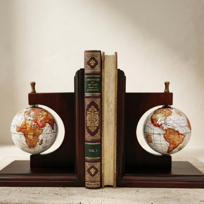 Buchstütze Buchstützen Globen - Geschenk für Reisende - NC2677C