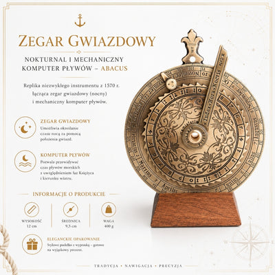 Orologio stellare notturnale, computer meccanico delle maree Abacus - H31