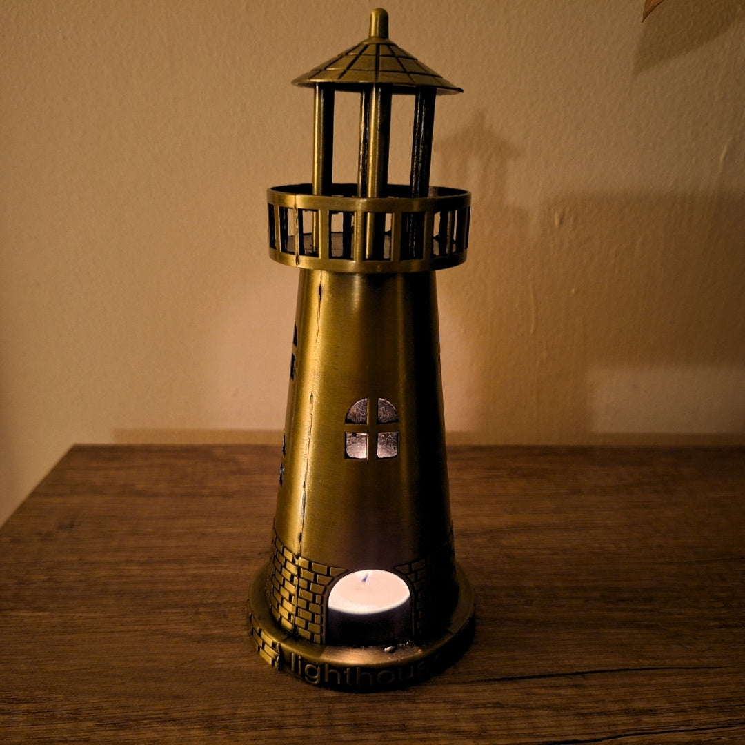 Figurine phare bougeoir pour bougie chauffe-plat 18cm - LT