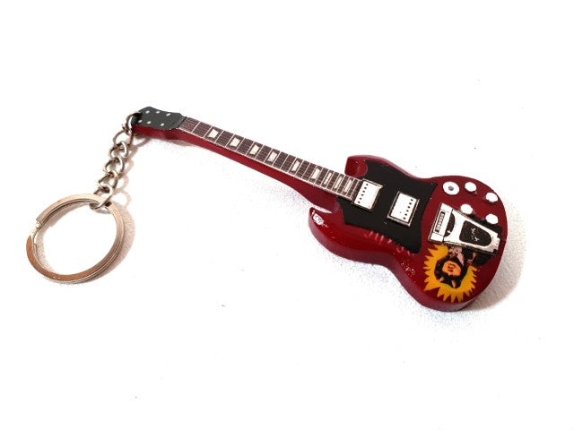 Schlüsselanhänger Gitarre im Stil von AC/DC - Angus Young – Tribute - EGK-0597