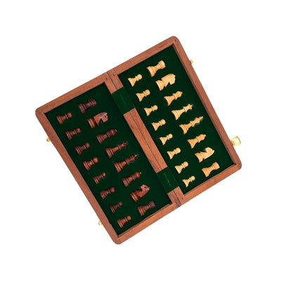 Scacchi magnetici in legno 30x30cm pieghevoli - G614