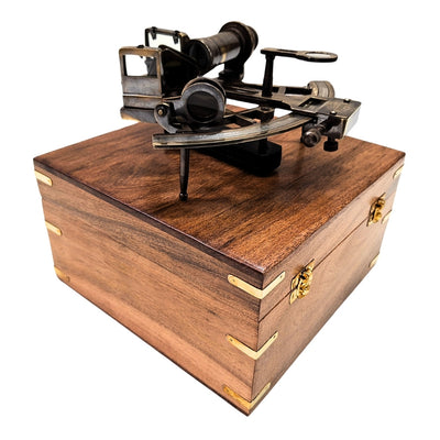 Sestante in ottone in scatola di legno – Replica - NC1517