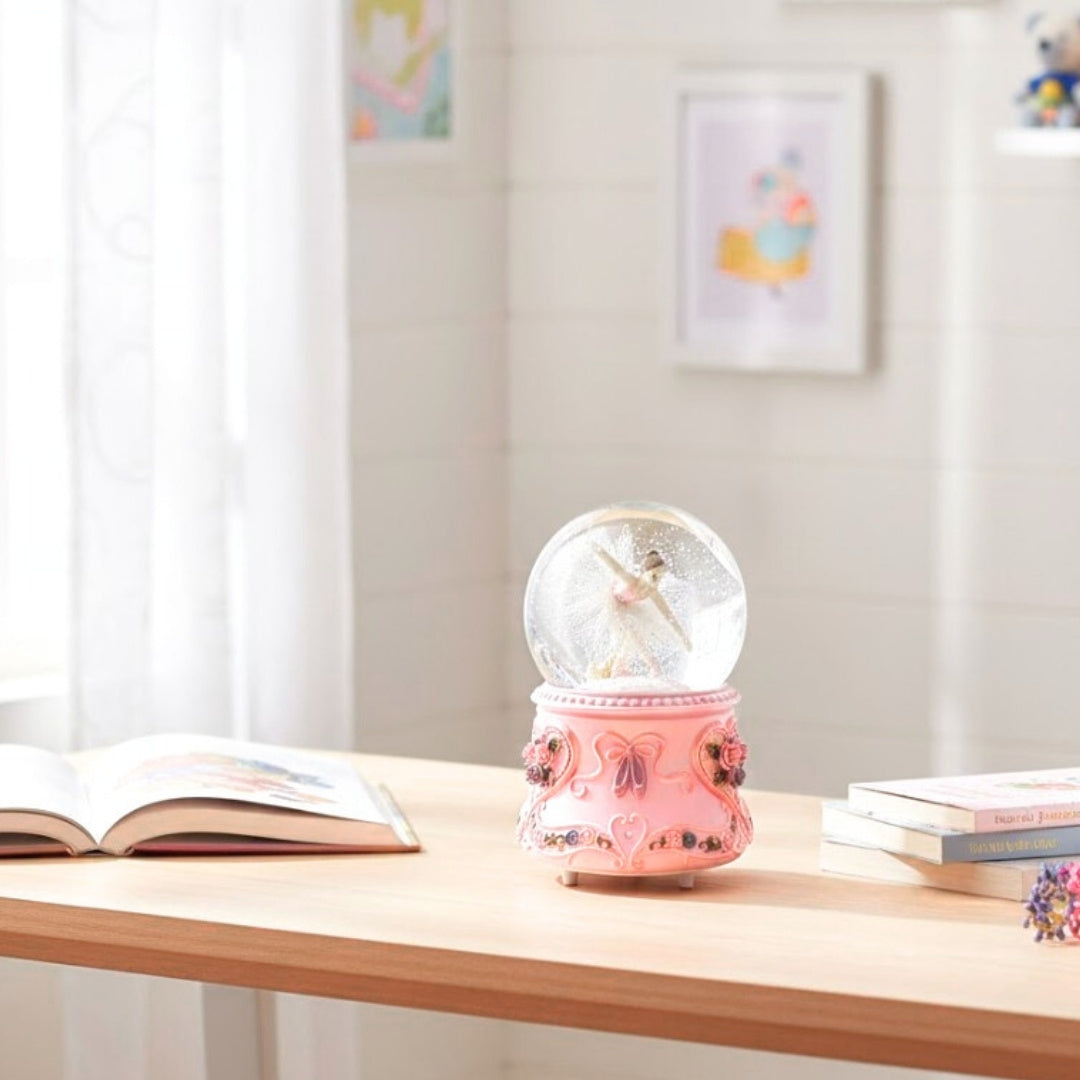 Dancing Ballerina Music Box in a Glass Ball 15cm – MG-963
