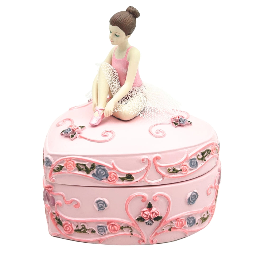 Heart-Shaped Ballerina Music Box, Swan Lake – MP-19031