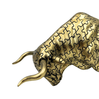 Stier - goldene Dekorfigur - Symbol der Stärke und des Reichtums - 43111Y1