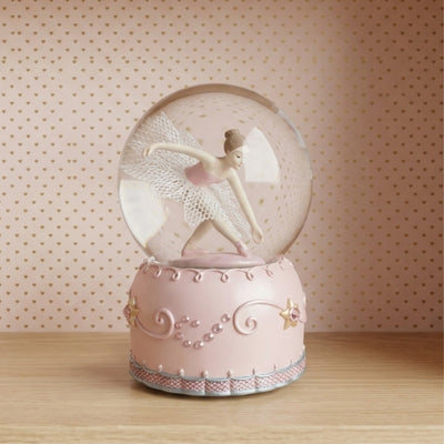 Spieluhr tanzende Ballerina in Glaskugel 12cm - MG-19016