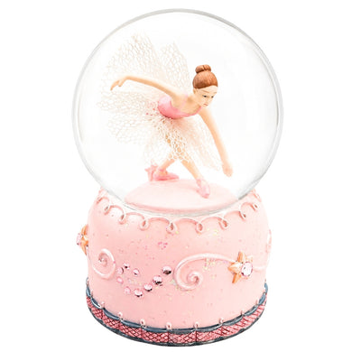Spieluhr tanzende Ballerina in Glaskugel 12cm - MG-19016