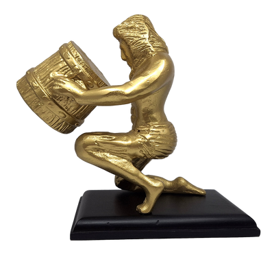 Goldene Dekofigur - Wassermann- AQU2