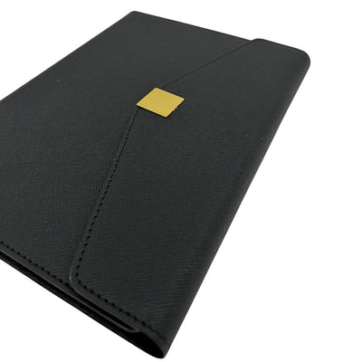 Elegantes Premium-Geschenkset – A5-Notizbuch mit Kugelschreiber und 16GB-USB-Stick in Box – Schwarz-Gold – EE9
