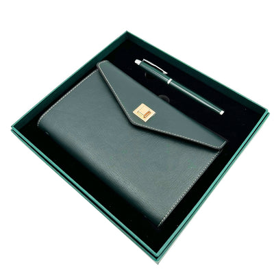 Élégant coffret cadeau - carnet en cuir avec stylo dans une boîte cadeau – premium – EE8
