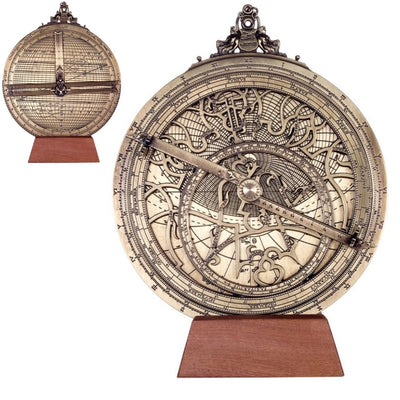 Großes Messing-Astrolabium Rojas– Durchmesser 20 cm – Reproduktion – H34