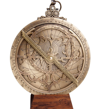 Grande astrolabio Hartmann in ottone - replica - H37
