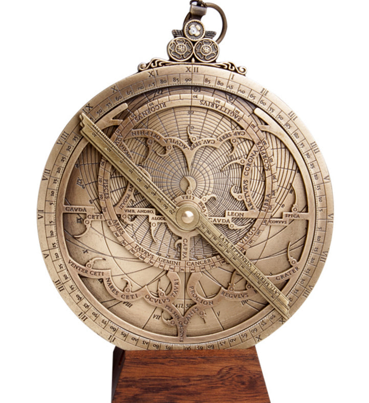 Grande astrolabio Hartmann in ottone - replica - H37