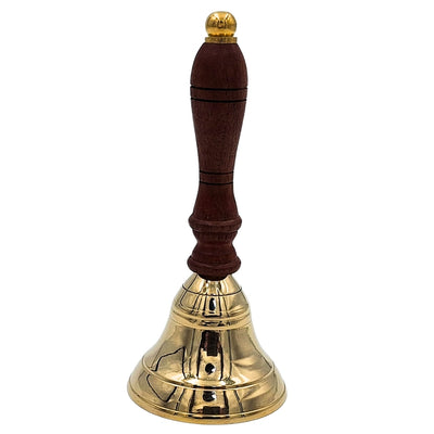 Messing-Handglocke mit Holzgriff – Retro – HB70/3