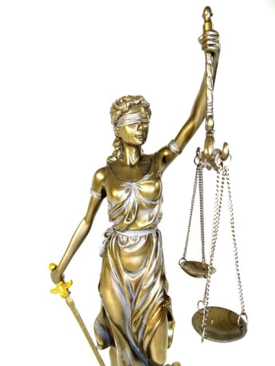 Figurine Thémis 35 cm - Cadeau pour avocat ou juge - MC-90037