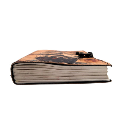 Carnet en cuir maritime Voilier rétro - Cadeau pour navigateur – AH11