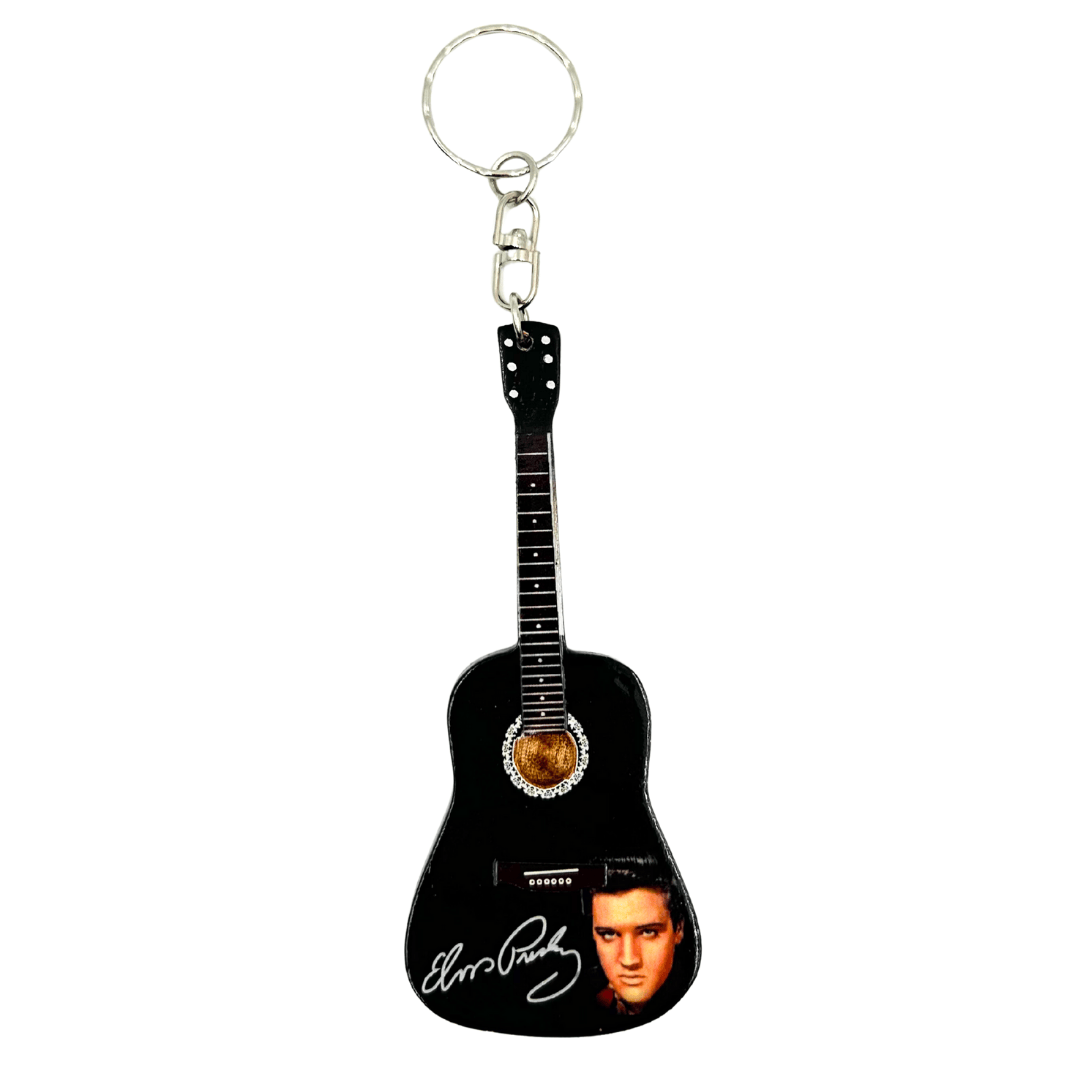 Elvis Presley Tribute-style Guitar Keychain - EGK-1389