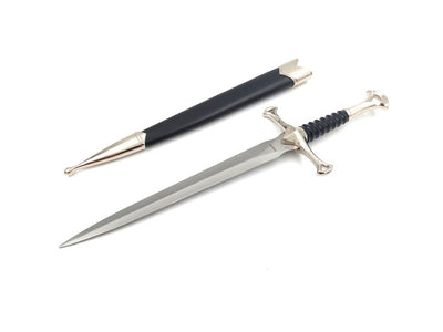 35 cm Medieval Knight’s Dagger Replica Made of Stainless Steel with Decorative Scabbard